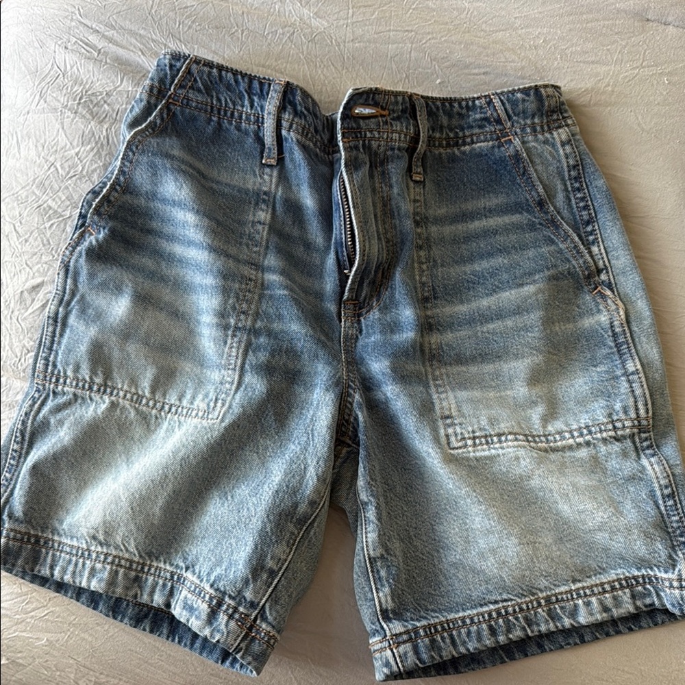 American Eagle Outfitters Blue Jean Shorts Relaxed Fit